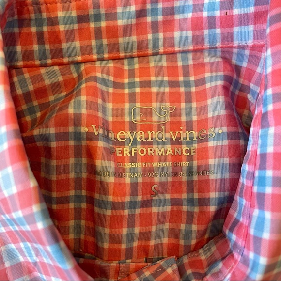 Vineyard Vines Pink Performance Classic fit Whale Shirt button down - Picture 4 of 4